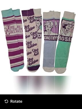 4 Pair Of Golden Girls Knee High Socks
